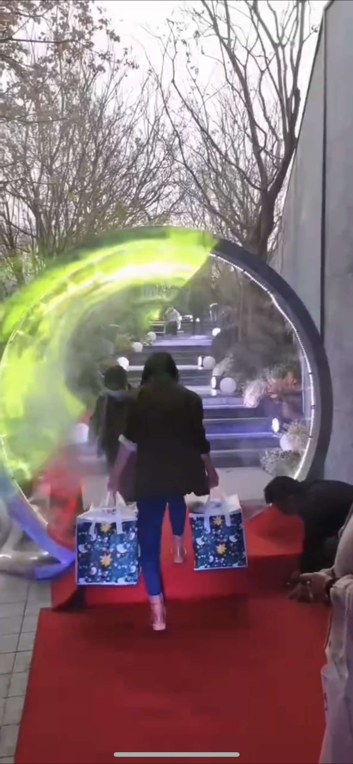 水雾门，水雾拱门