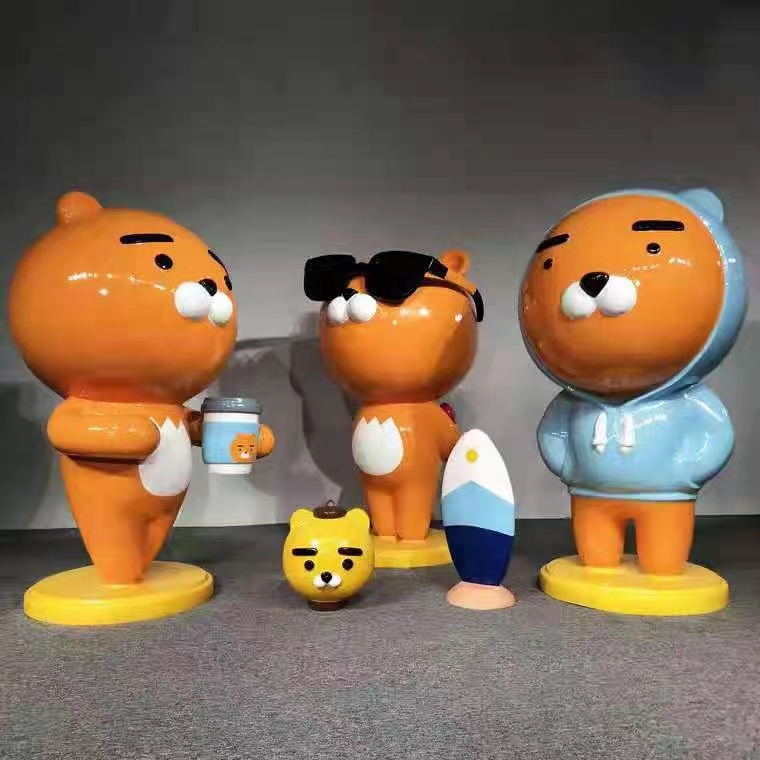 吉祥物IP公仔玻璃钢雕塑定制