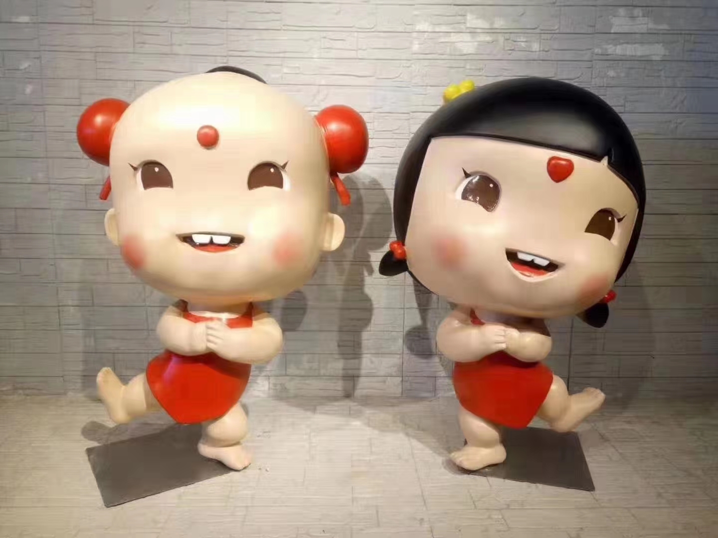 吉祥物IP公仔玻璃钢雕塑定制