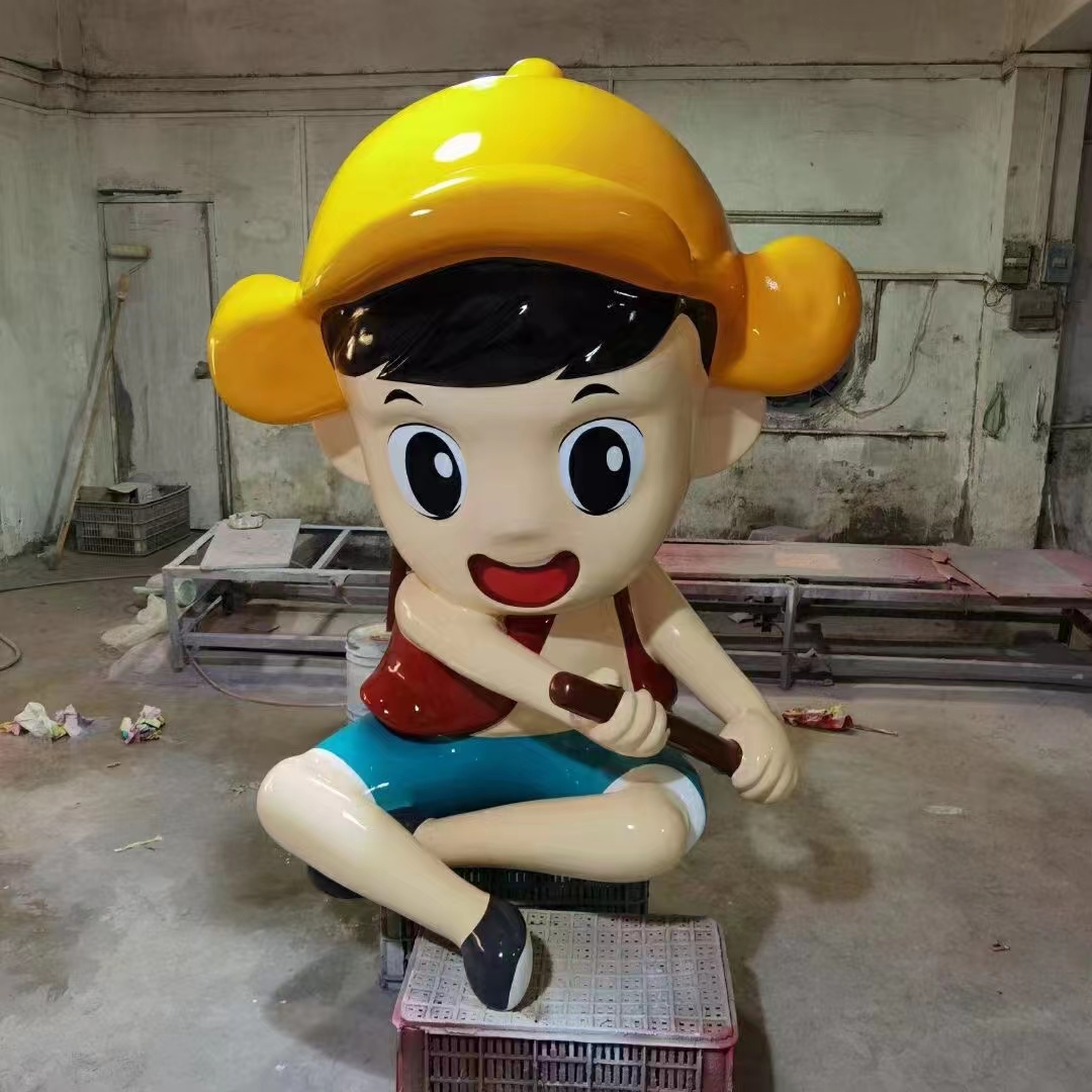 吉祥物IP公仔玻璃钢雕塑定制