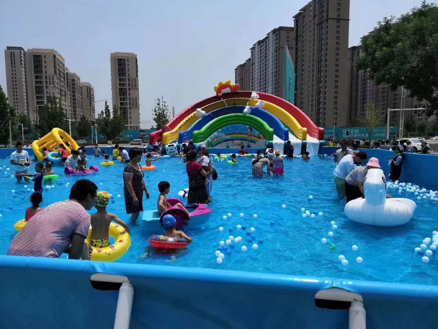 龙头滑梯 大象滑梯 粉红滑道 水上闯关 