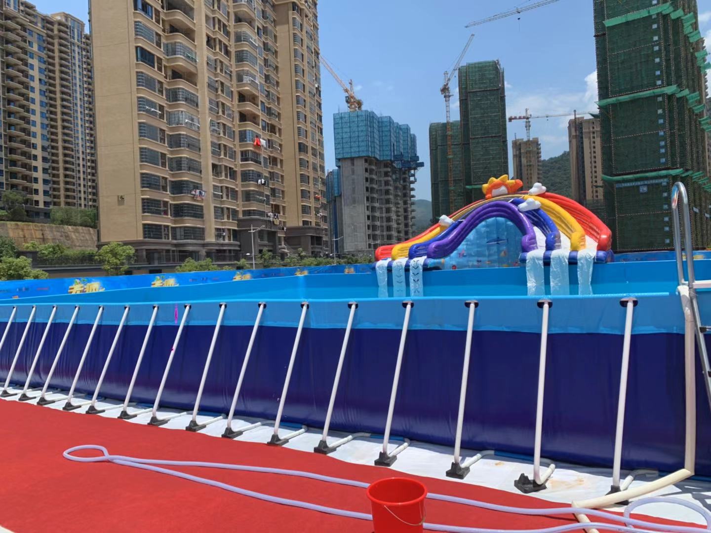 龙头滑梯 大象滑梯 粉红滑道 水上闯关 