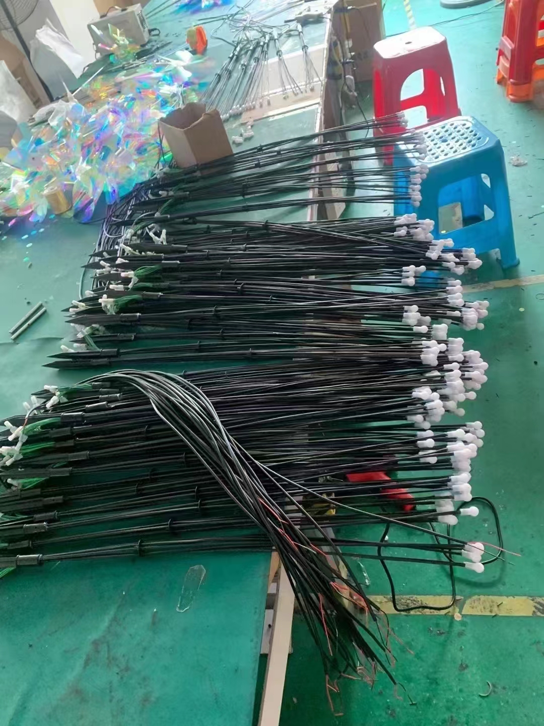 夜游灯光美陈北极光灯光节恐龙展暖场互动道具