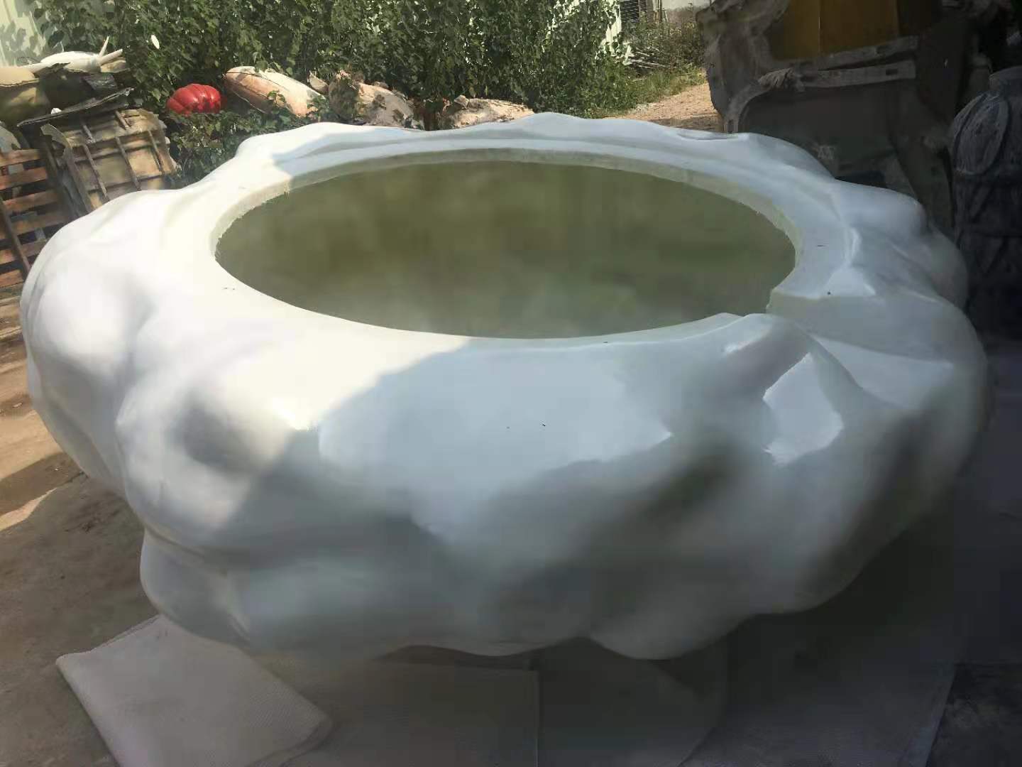 云朵雨帘 万物共生 互动美陈灯光装置 