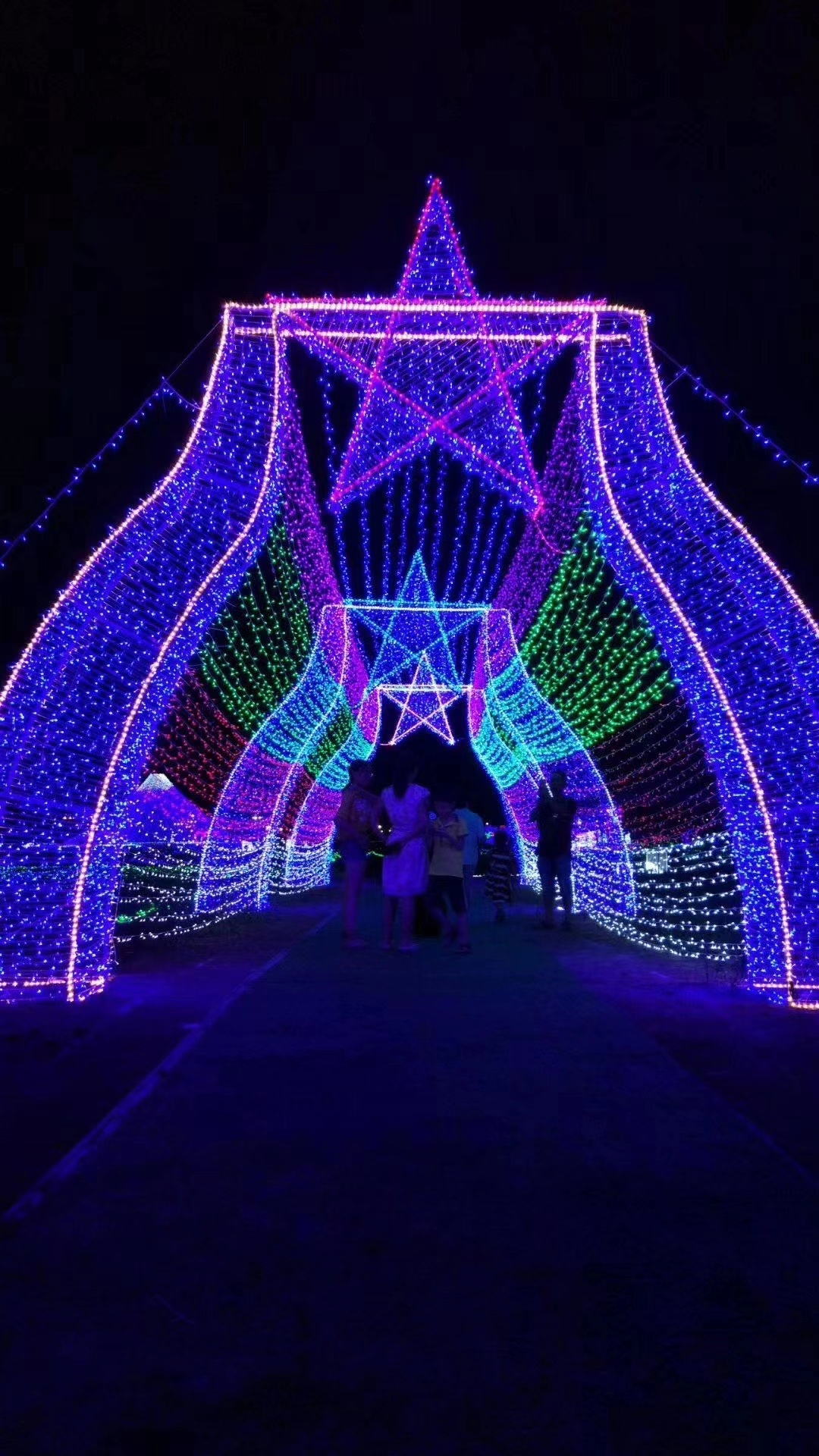 大型灯光节灯光造型灯光秀