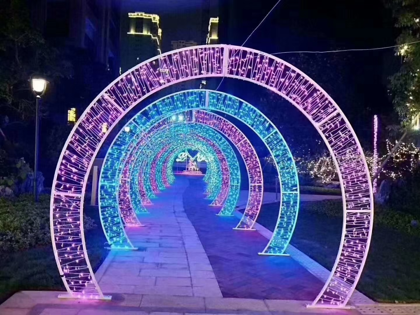 大型灯光节灯光造型灯光秀