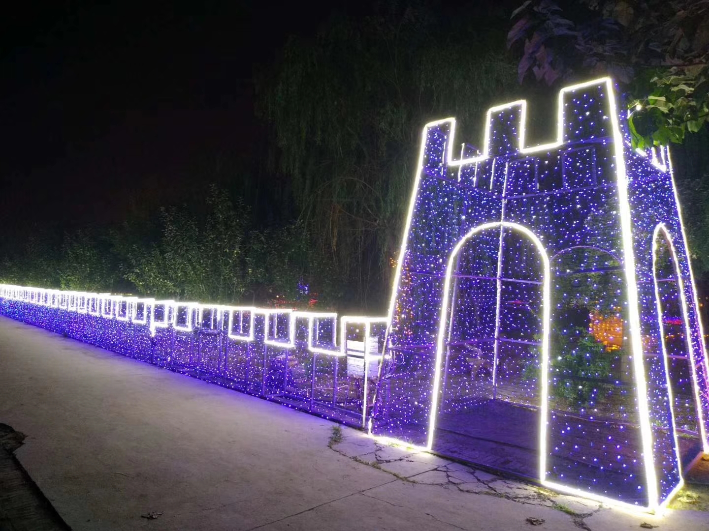 大型灯光节灯光造型灯光秀