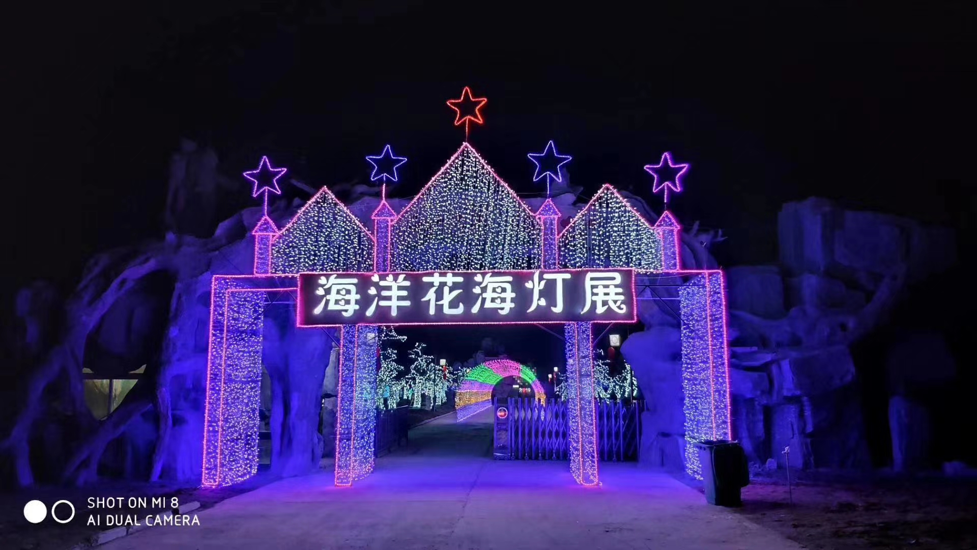 大型灯光节灯光造型灯光秀