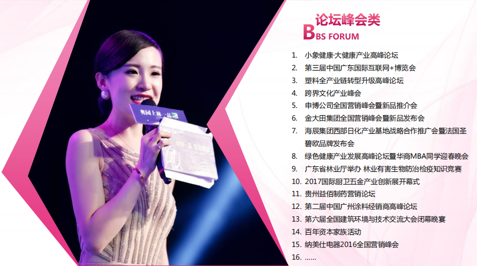 资深女主持