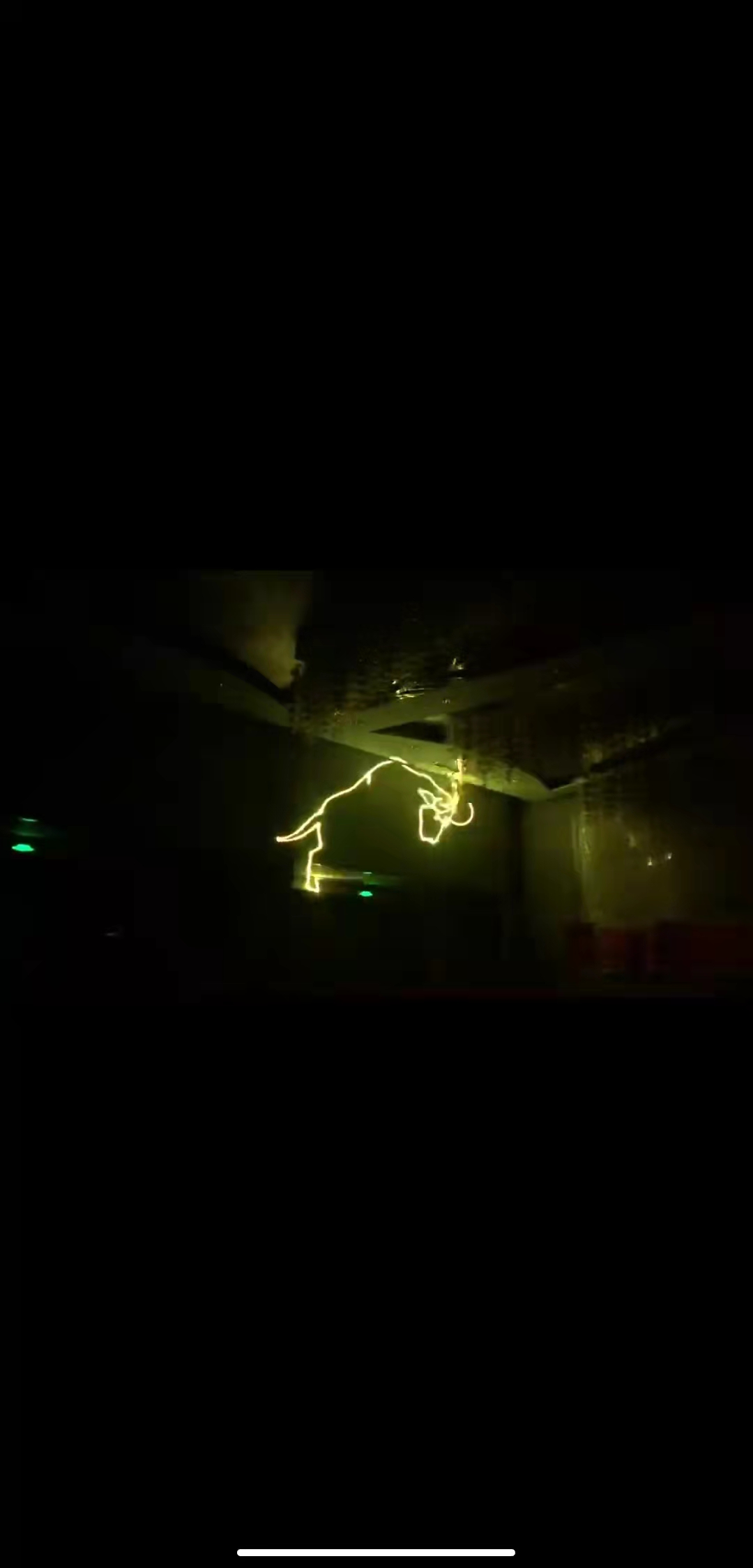 激光飞牛，飞马，飞鹰等绕场一周
