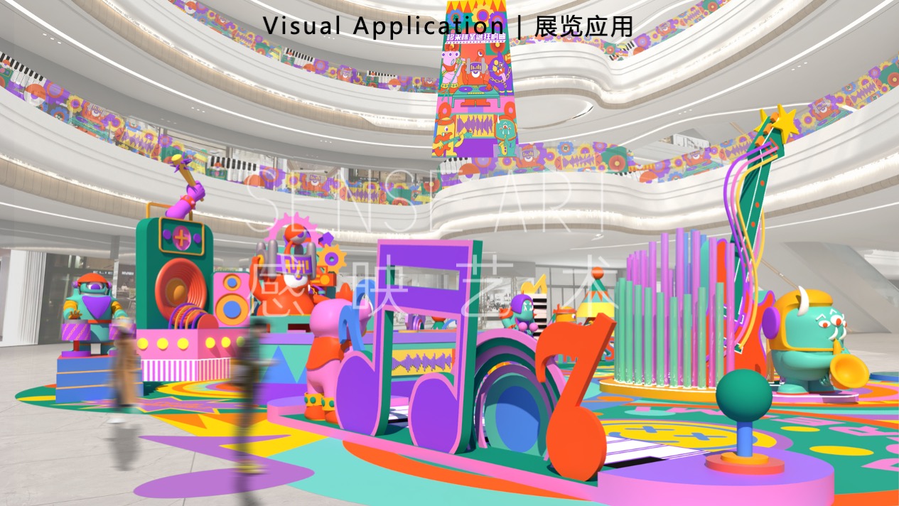 【哆来咪圣诞狂响曲】英国奇趣脑洞插画艺术家主题IP美陈装置展