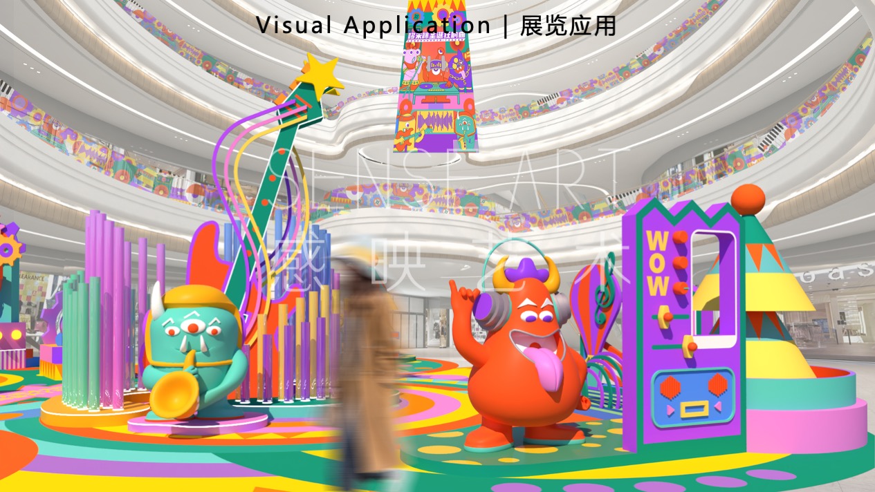 【哆来咪圣诞狂响曲】英国奇趣脑洞插画艺术家主题IP美陈装置展
