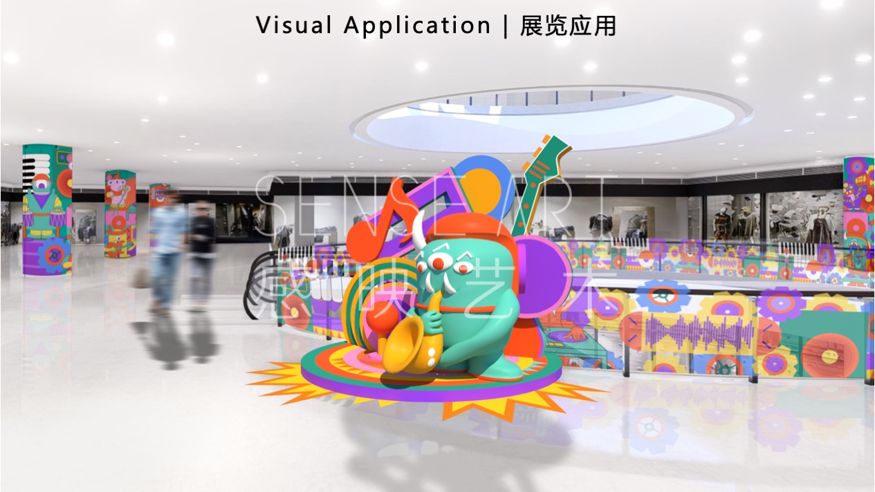 【哆来咪圣诞狂响曲】英国奇趣脑洞插画艺术家主题IP美陈装置展