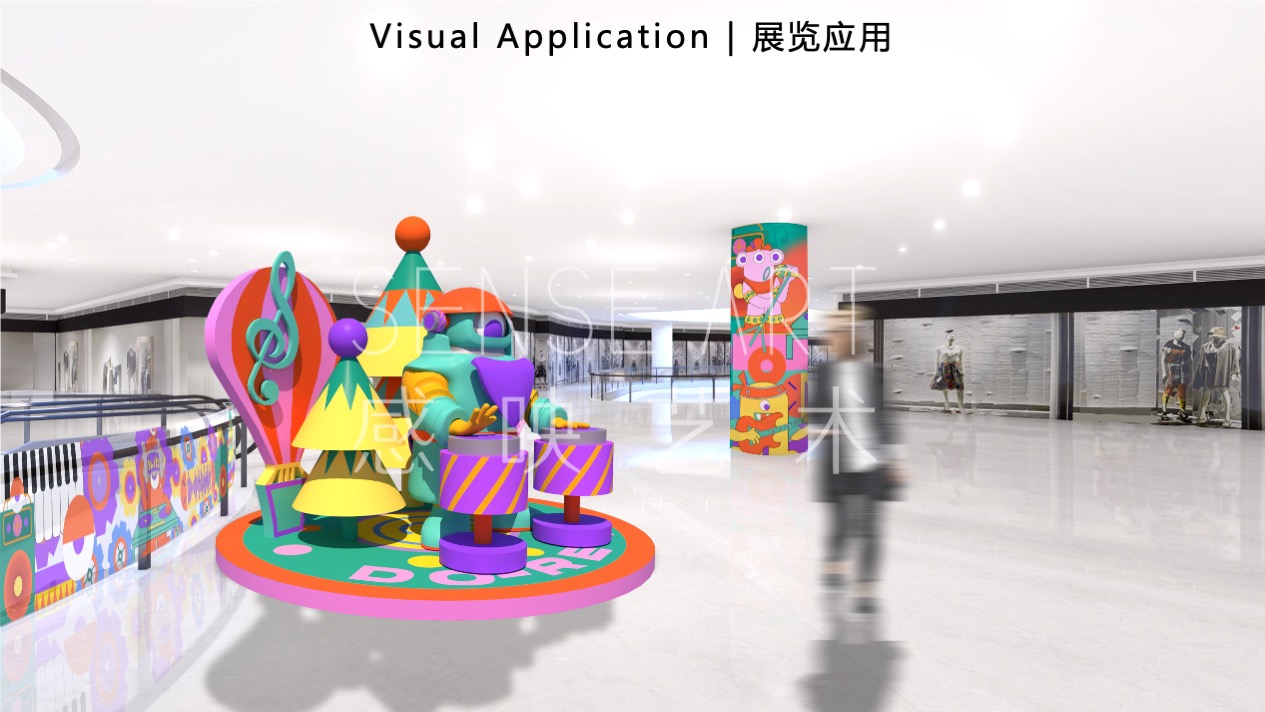 【哆来咪圣诞狂响曲】英国奇趣脑洞插画艺术家主题IP美陈装置展