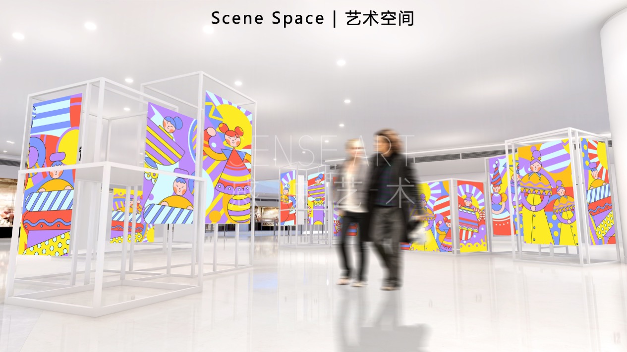 【逗乐偶像大本营】英国抽象奇特艺术家艺术IP美陈装置展