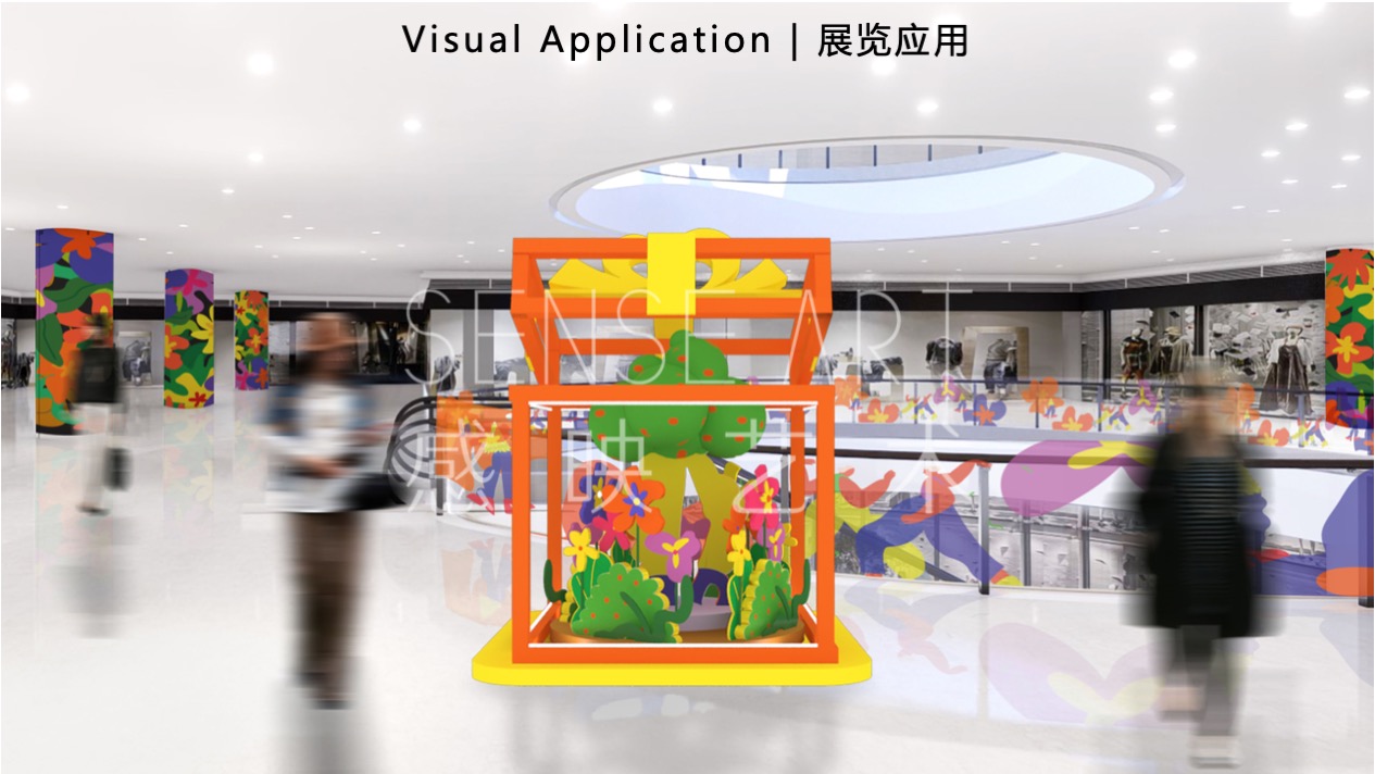 【缤纷花舞乐园】 中国香港妙趣生活艺术家艺术IP气膜美陈装置