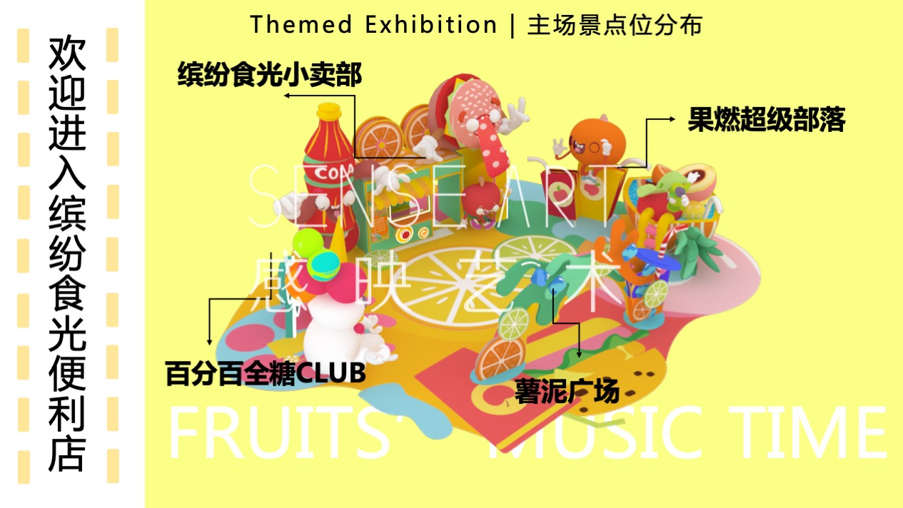 【缤纷食光便利店】巴西奇趣脑洞插画艺术家主题IP美陈装置展