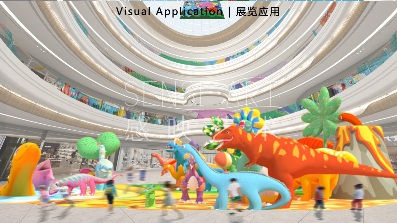 【奇趣恐龙乐园】意大利萌趣潮玩插画艺术家主题IP气模装置展