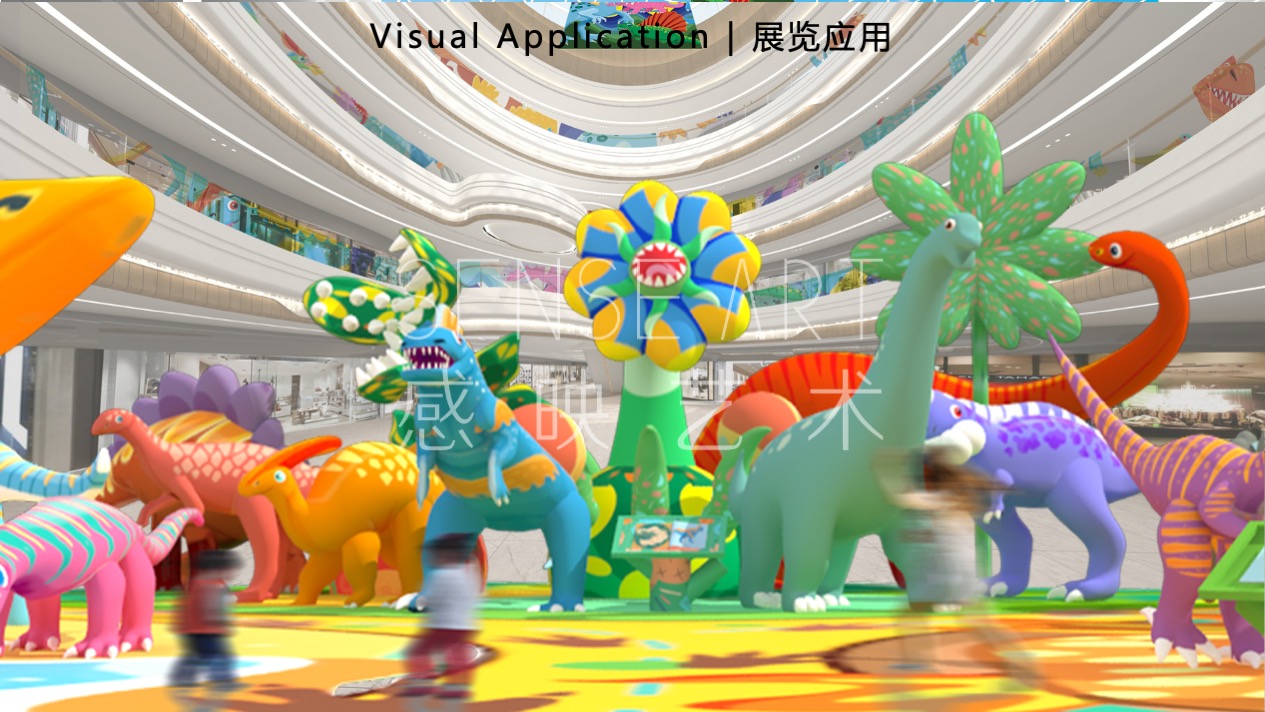 【奇趣恐龙乐园】意大利萌趣潮玩插画艺术家主题IP气模装置展