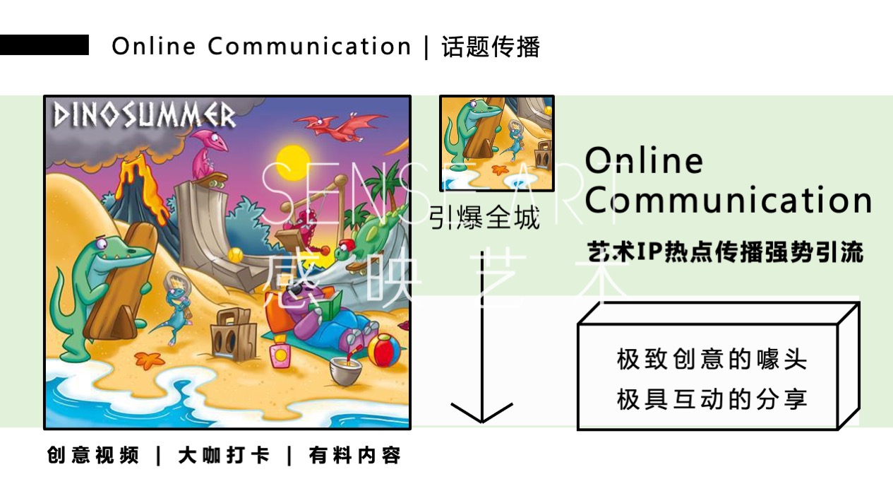 【奇趣恐龙乐园】意大利萌趣潮玩插画艺术家主题IP气模装置展