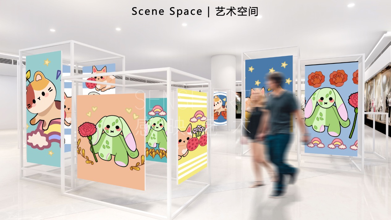 【与喵的日子里】乌兹别克斯坦萌趣潮玩主题IP气膜美陈装置展