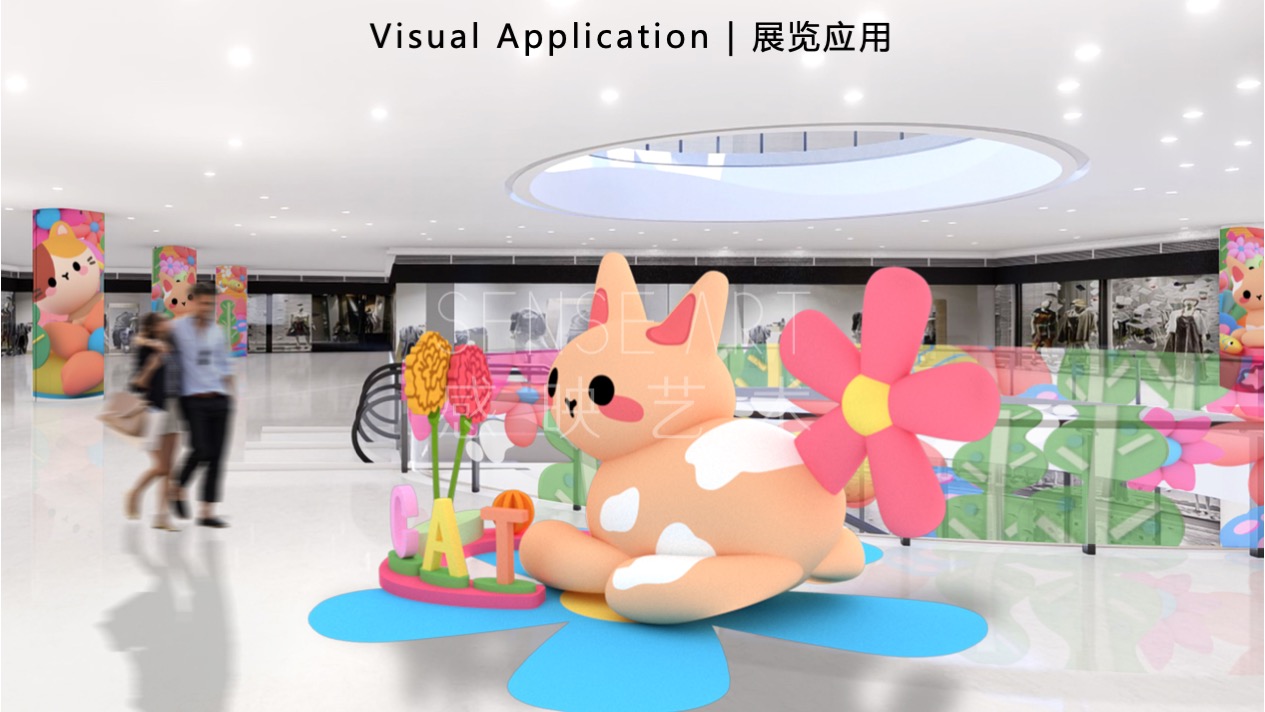 【与喵的日子里】乌兹别克斯坦萌趣潮玩主题IP气膜美陈装置展