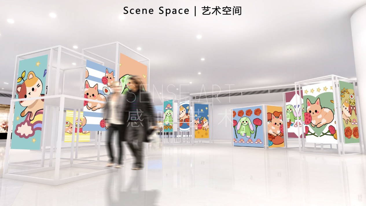 【与喵的日子里】乌兹别克斯坦萌趣潮玩主题IP气膜美陈装置展