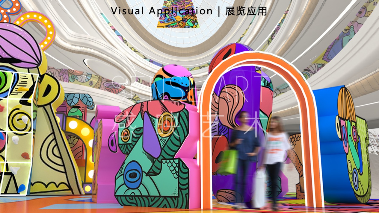 【怪诞字母乐园】墨西哥奇趣脑洞插画艺术家主题IP美陈装置展