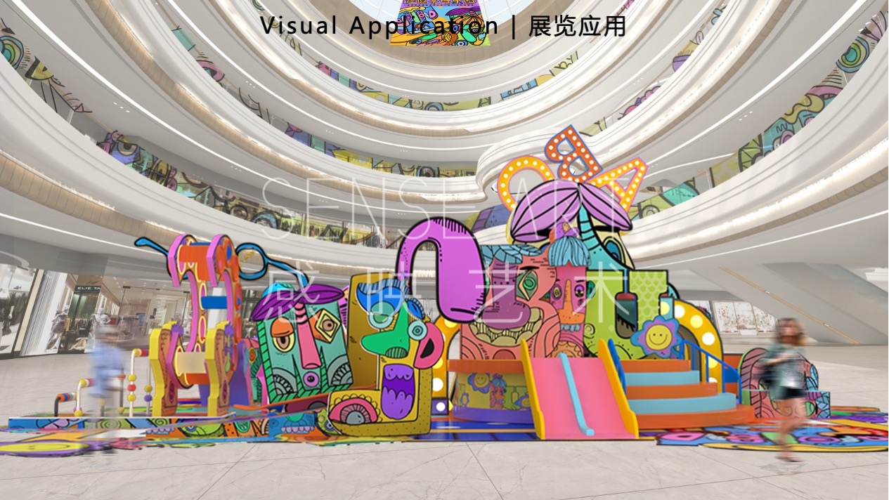 【怪诞字母乐园】墨西哥奇趣脑洞插画艺术家主题IP美陈装置展