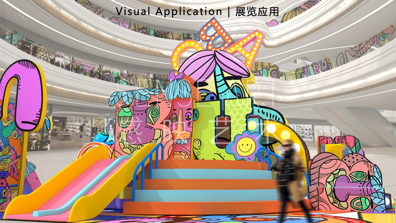 【怪诞字母乐园】墨西哥奇趣脑洞插画艺术家主题IP美陈装置展