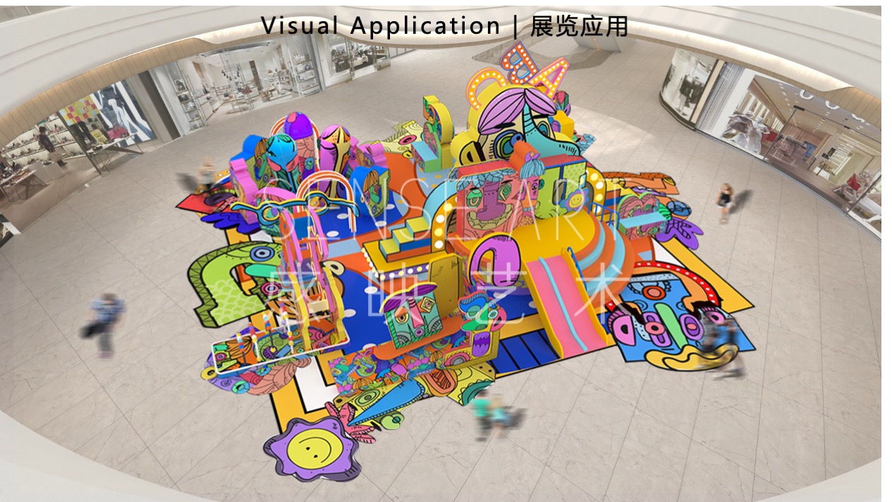 【怪诞字母乐园】墨西哥奇趣脑洞插画艺术家主题IP美陈装置展