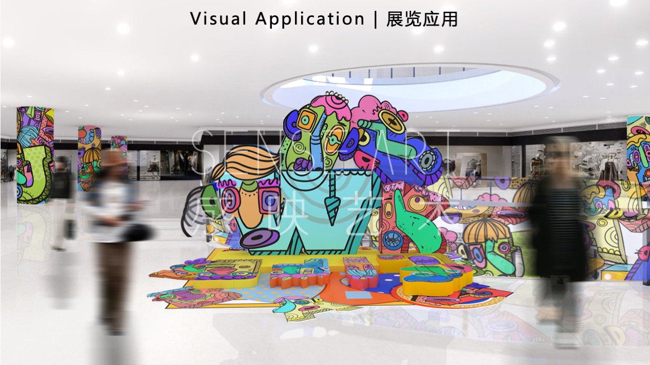 【怪诞字母乐园】墨西哥奇趣脑洞插画艺术家主题IP美陈装置展