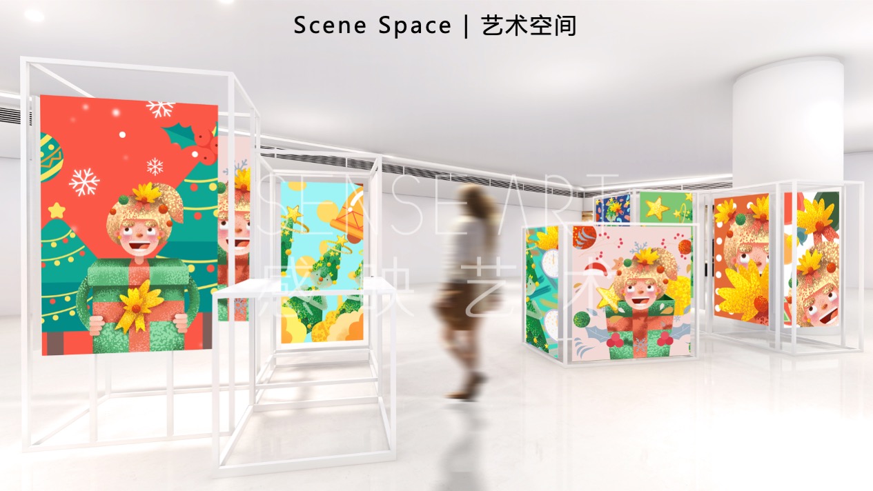 【许愿王子圣诞嘉年华】俄罗斯插画艺术家主题IP美陈装置展