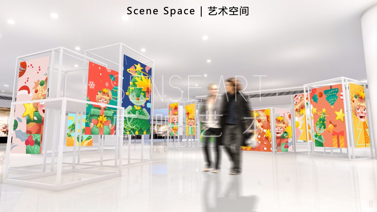 【许愿王子圣诞嘉年华】俄罗斯插画艺术家主题IP美陈装置展