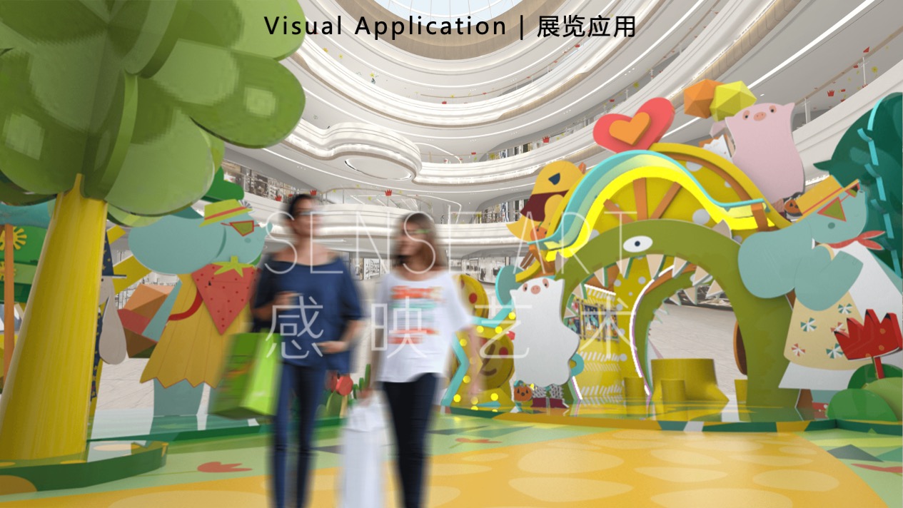 【嘟嘟象大画森游】意大利梦幻唯美艺术家艺术IP美陈装置展