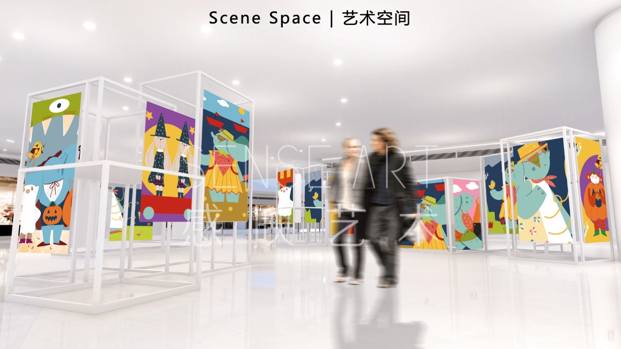 【嘟嘟象大画森游】意大利梦幻唯美艺术家艺术IP美陈装置展