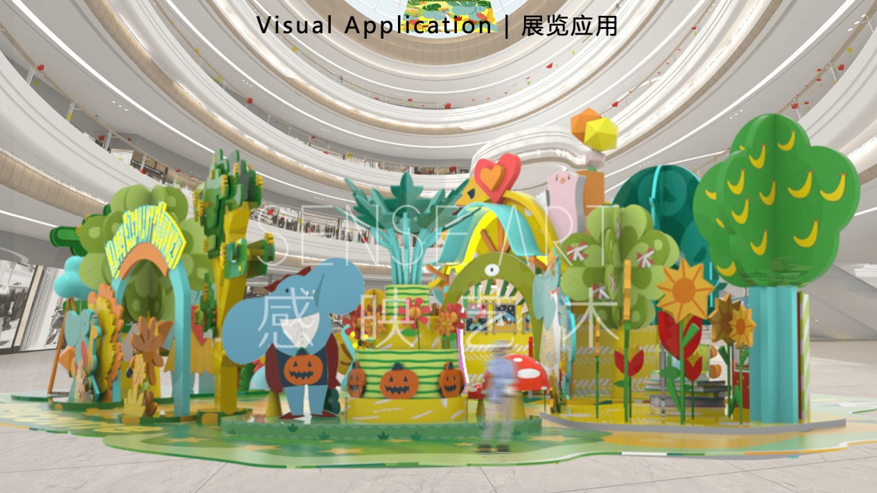 【嘟嘟象大画森游】意大利梦幻唯美艺术家艺术IP美陈装置展