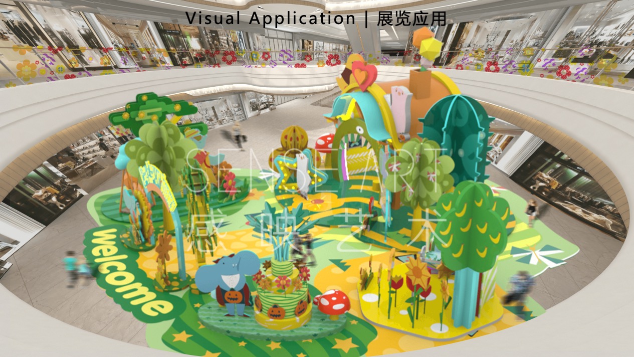 【嘟嘟象大画森游】意大利梦幻唯美艺术家艺术IP美陈装置展