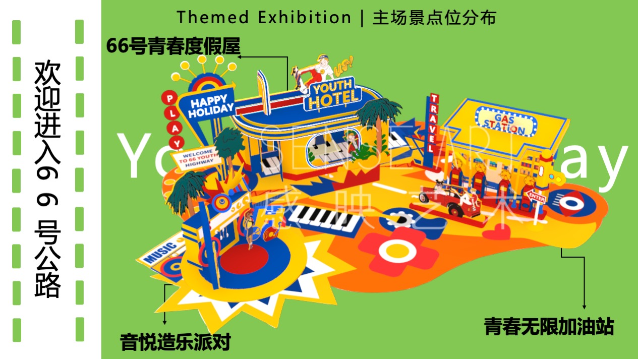 【66号青春公路】韩国萌趣潮玩主题IP美陈装置展