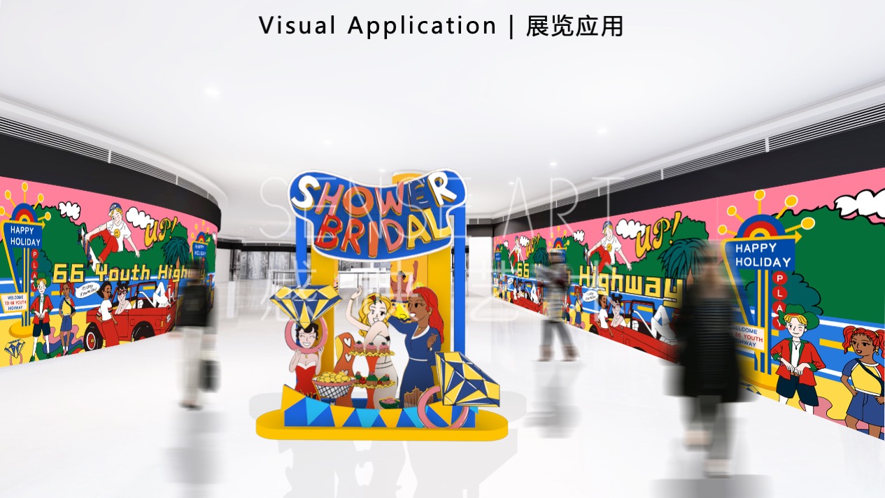 【66号青春公路】韩国萌趣潮玩主题IP美陈装置展