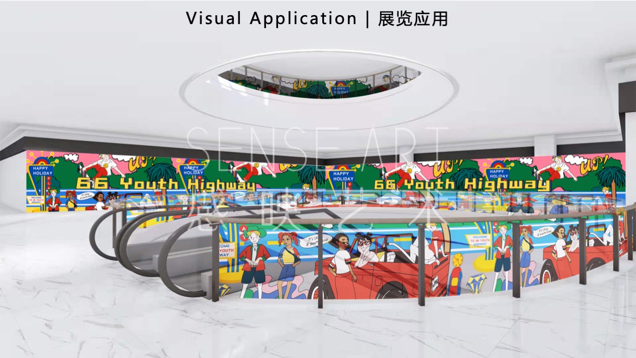 【66号青春公路】韩国萌趣潮玩主题IP美陈装置展