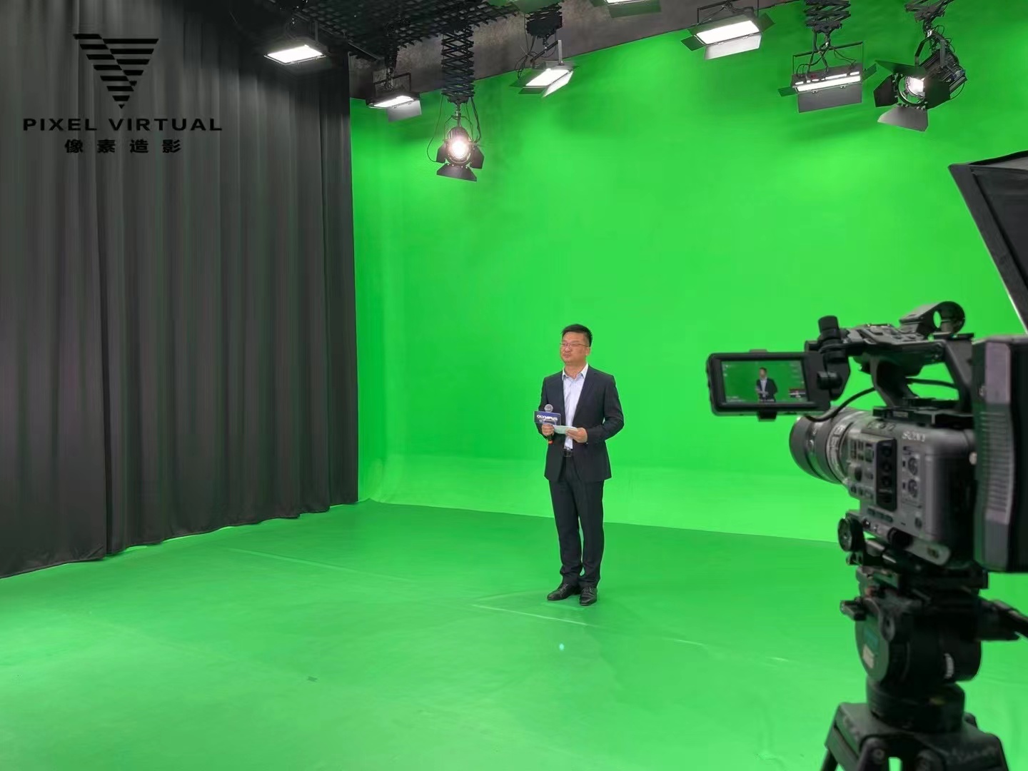 年会，发布会线上虚拟直播，绿幕拍摄录制直播