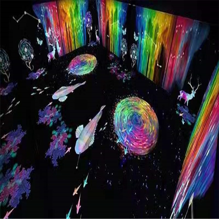 沉浸式互动投影彩虹世界出租 互动光影展租赁 全息互动光影