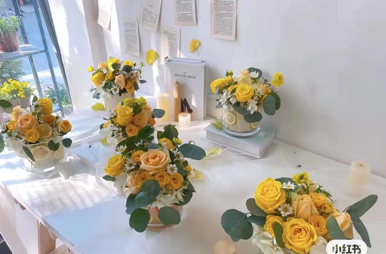会场鲜花、婚礼鲜花、插花活动、鲜花束、鲜花花车