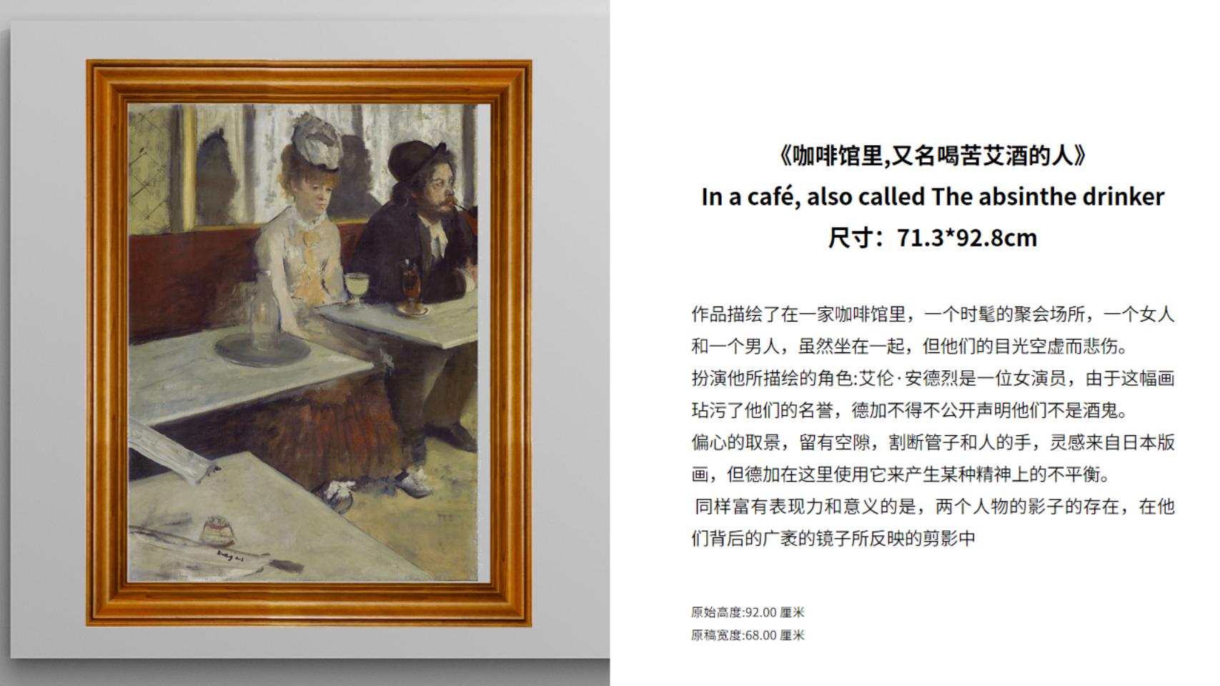 梵高、莫奈等六位印象派绘画大师名画展--数码版画作品