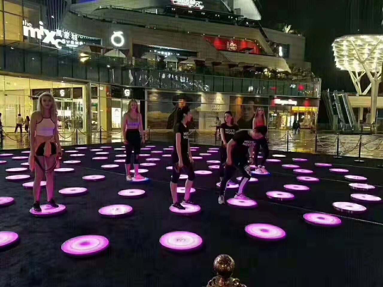 圆形彩色跑 LED地砖灯出租
