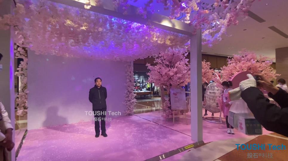 北京雀巢多趣酷思Dolce Gusto路演感应落花装置