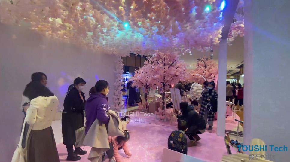 北京雀巢多趣酷思Dolce Gusto路演感应落花装置