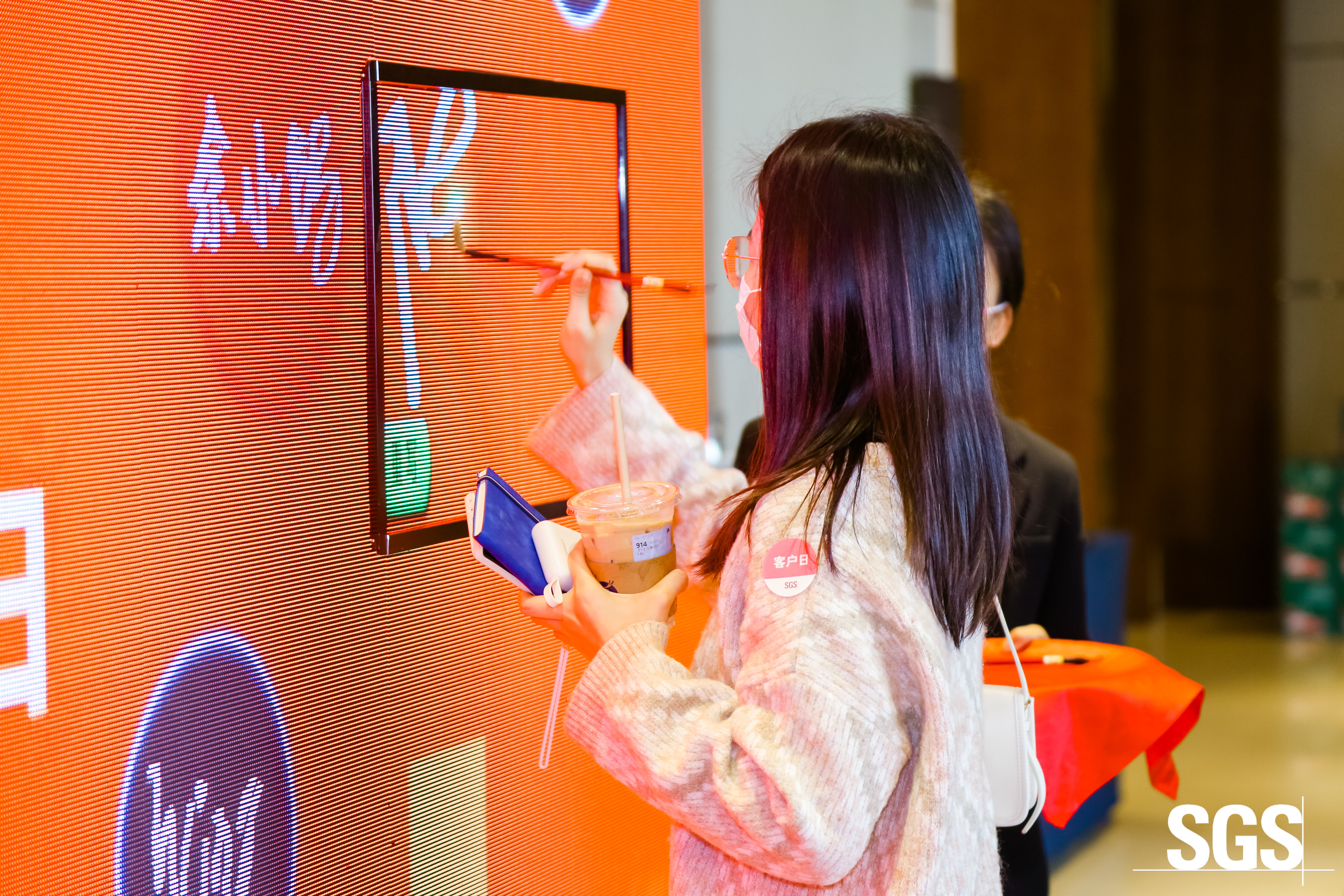 SGS通标30周年庆典，创意互动签到，嘉宾签到，嘉宾签到墙