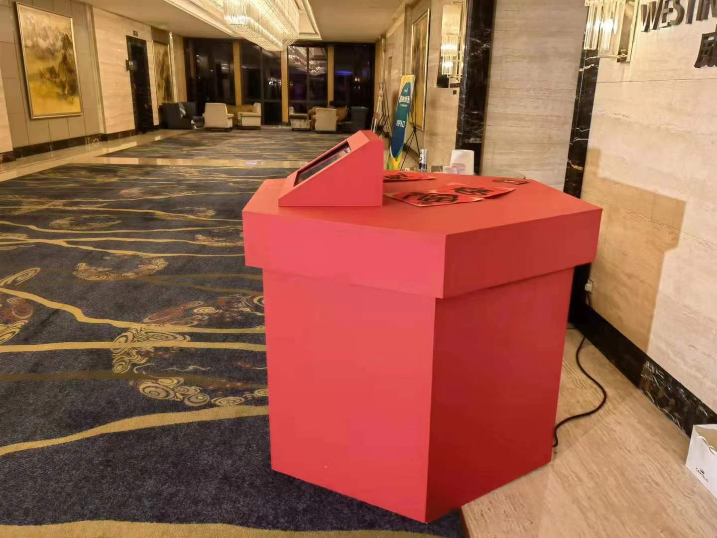 年会创意写福打印机/创意写字打印/互动装置/春节互动